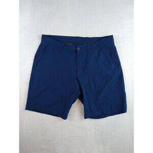 Under Armour Shorts Men's Size 38 Blue Casual Flat Front Performance Golf Chino